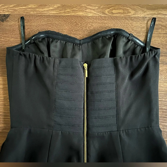 Marciano Little Black Strapless Dress w/cutout - Picture 6 of 8